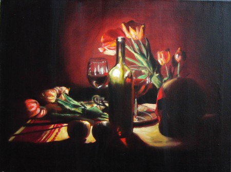 Tulipánok 60x80cm